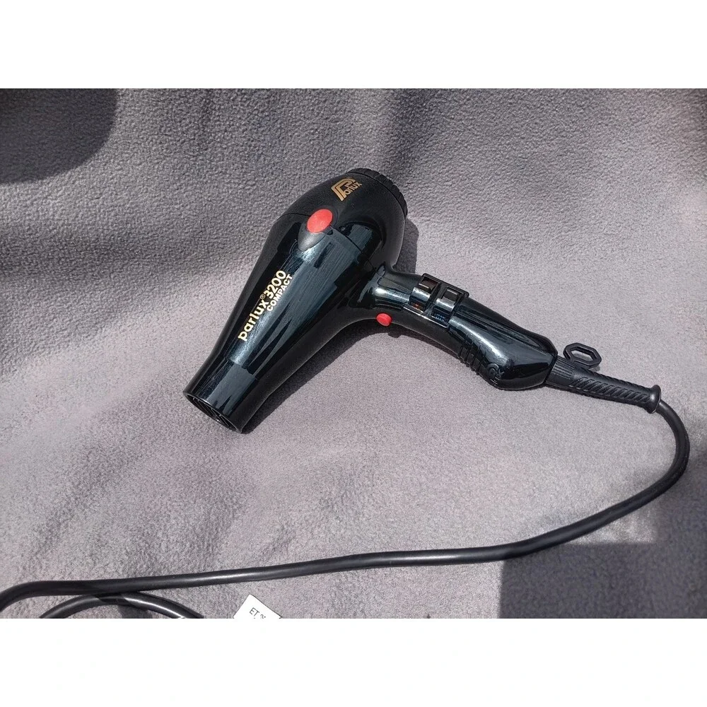 Parlux 3200 Plus Compact Black Professional Hair Dryer 1900W Salon Blow Dryer US